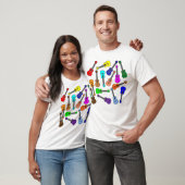 Bunte Ukulelen T-Shirt (Unisex)