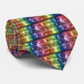 Bunte und coole schauende Währungszeichen Krawatte (Gerollt)