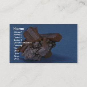 Bunte und glänzende Topazkristalle Visitenkarte