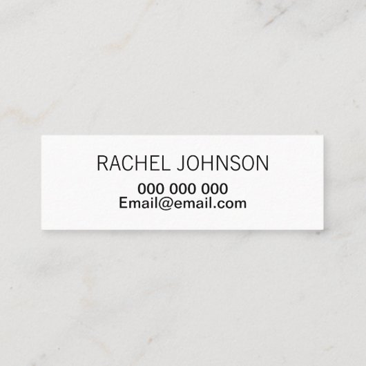 Bunte und mini visitenkarte (Rückseite)