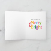 Bunte und niedliche, frohe und helle Weihnachten (Innenseite)