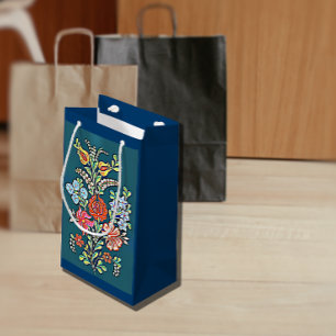 Bunte ungarische Blume Kleine Geschenktüte