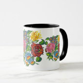 Bunte ungarische Blume Tasse (VorderseiteRechts)