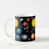 Bunte Universum-Astronomie-Raum-Tasse Kaffeetasse (Links)
