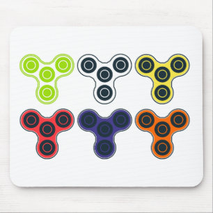 Bunte Unruhe-Spinner-Sammlung Mousepad