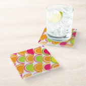 Bunte unterschiedliche Gelee-Süßigkeit Glasuntersetzer (Schrägansicht)