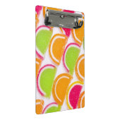 Bunte unterschiedliche Gelee-Süßigkeit Mini Klemmbrett (Schrägansicht)