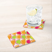 Bunte unterschiedliche Gelee-Süßigkeit Rechteckiger Pappuntersetzer (Vor Ort)