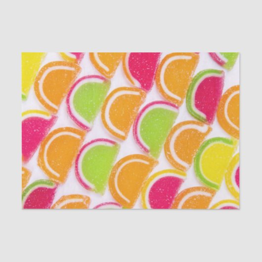 Bunte unterschiedliche Gelee-Süßigkeit Seidenpapier (Vorderseite)