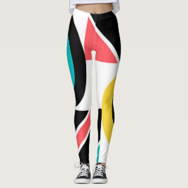 Bunte, urbane, trendige, moderne geometrische Kuns Leggings