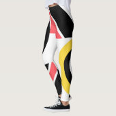 Bunte, urbane, trendige, moderne geometrische Kuns Leggings (Links)
