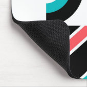 Bunte, urbane, trendige, moderne geometrische Kuns Mousepad (Ecke)