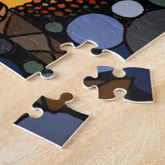 Bunte ursprüngliche Eulen-abstrakter Kunst-Entwurf Puzzle (Seite)