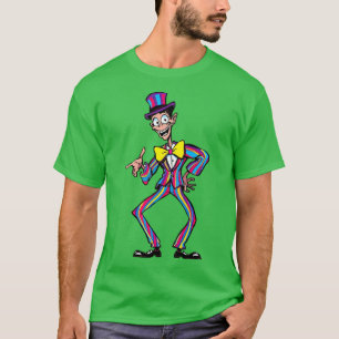 Bunte Verrücktheit Exzentrischer Cartoon-Charakter T-Shirt