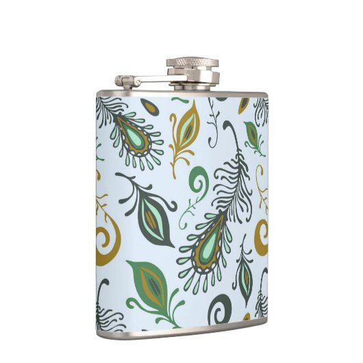 Bunte verschiedene Federn Flachmann (Rechts)