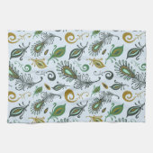 Bunte verschiedene Federn Geschirrtuch (Horizontal)