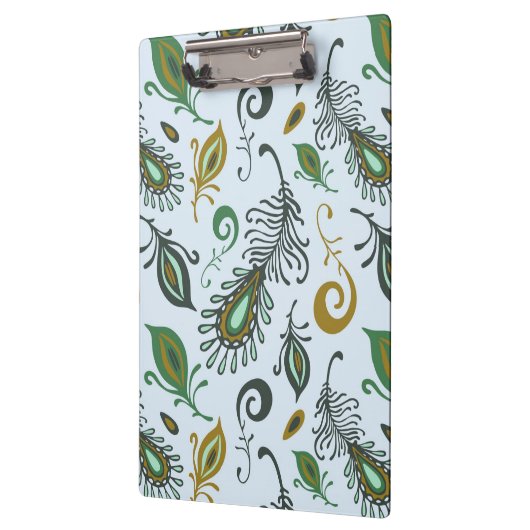 Bunte verschiedene Federn Klemmbrett (Links)