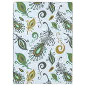 Bunte verschiedene Federn Klemmbrett (Rückseite)