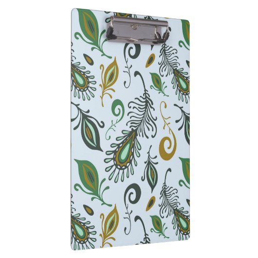 Bunte verschiedene Federn Klemmbrett (Rechts)