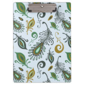 Bunte verschiedene Federn Klemmbrett (Vorderseite)