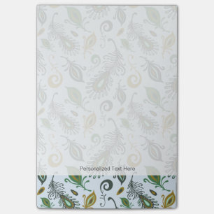 Bunte verschiedene Federn Post-it Klebezettel