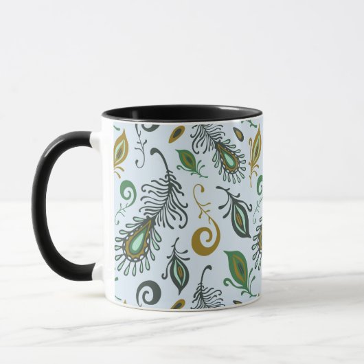 Bunte verschiedene Federn Tasse (Links)