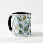 Bunte verschiedene Federn Tasse (Vorderseite Links)