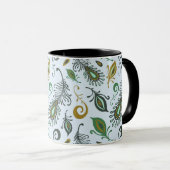 Bunte verschiedene Federn Tasse (VorderseiteRechts)