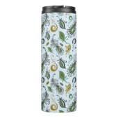 Bunte verschiedene Federn Thermosbecher (Rückseite)