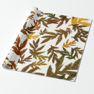 Bunte Verspielte Herbstliche Herstliche Rustikale  Geschenkpapier