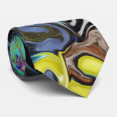 Bunte verworfene Muster-Art kundengerecht Krawatte (Gerollt)