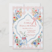 Bunte verzauberte Alice im Wunderland zum Geburtst Einladung (Vorderseite)