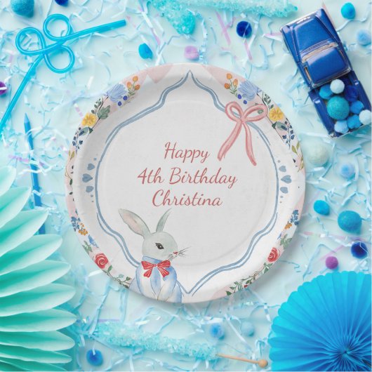 Bunte verzauberte Alice im Wunderland zum Geburtst Pappteller (Party)