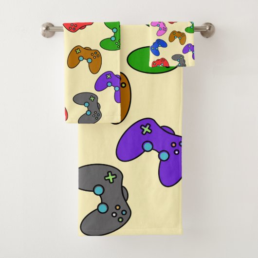 Bunte Videospiel-Controller Badhandtuch Set (Insitu)
