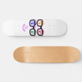 Bunte vier Augen-Glas-Skateboard-Plattform Skateboard (Horizontal)