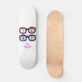 Bunte vier Augen-Glas-Skateboard-Plattform Skateboard (Vorderseite)