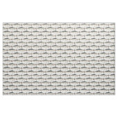 Bunte Vintage Lachsillustration Stoff (Yard (91,4 cm))