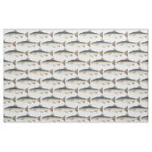 Bunte Vintage Lachsillustration Stoff (Fat Quarter (45,7 x 55,9 cm))