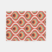 Bunte Vintage Tröpfchen Fleecedecke (Vorderseite (Horizontal))