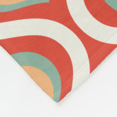 Bunte Vintage Tröpfchen Fleecedecke (Ecke)
