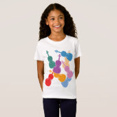Bunte Viola T-Shirt (Vorne ganz)