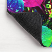 Bunte violette Pflanzen Mousepad (Ecke)