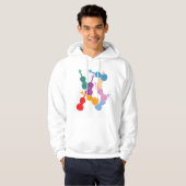 Bunte Violinen Hoodie (Vorne ganz)