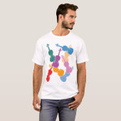 Bunte Violinen T-Shirt (Vorne ganz)