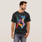 Bunte Violinen T-Shirt (Vorne ganz)