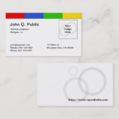 Bunte Visitenkarte (Vorne/Hinten)