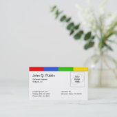 Bunte Visitenkarte (Stehend Vorderseite)