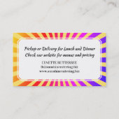 Bunte Visitenkarte (Rückseite)