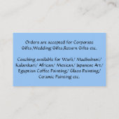 Bunte Visitenkarte (Rückseite)