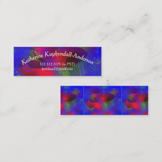 Bunte Visitenkarte (Vorne/Hinten)